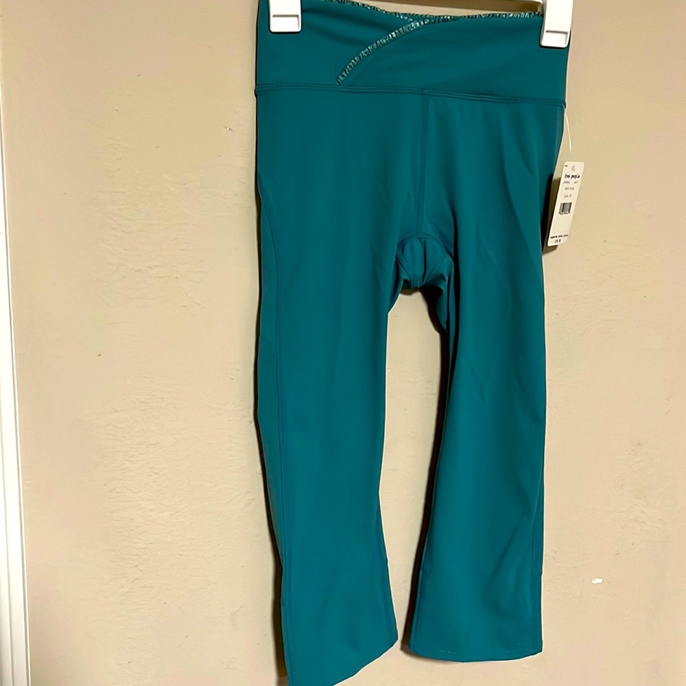 Free People Movement Cropped Dark Turquoise Leggings
